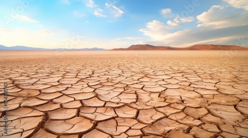 Cracked patterns in desert terrain.