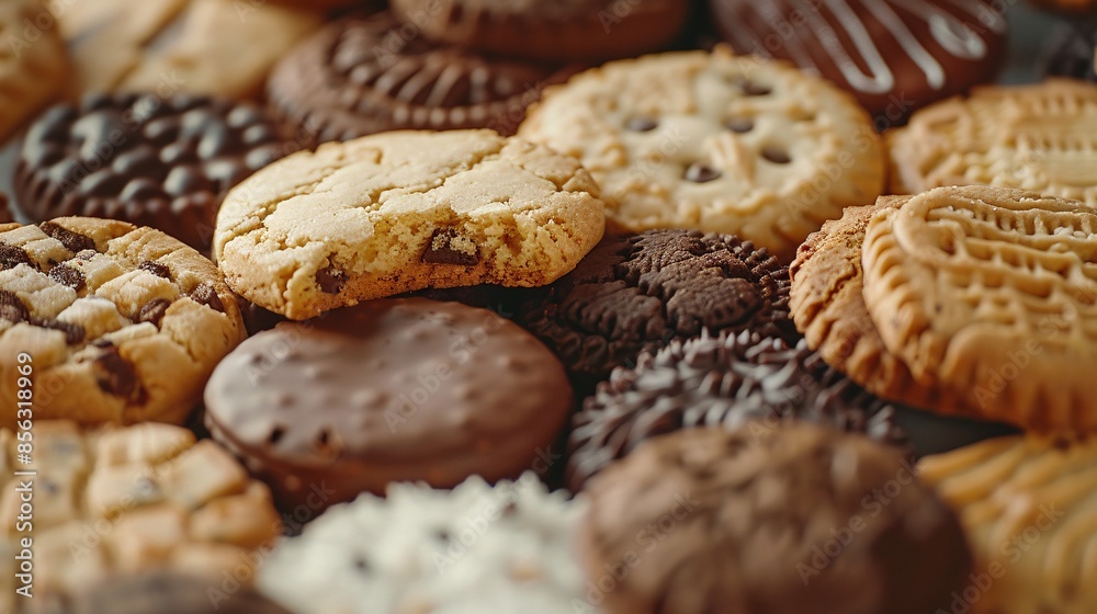 Freshly baked cookies with a mix of textures and flavors.
