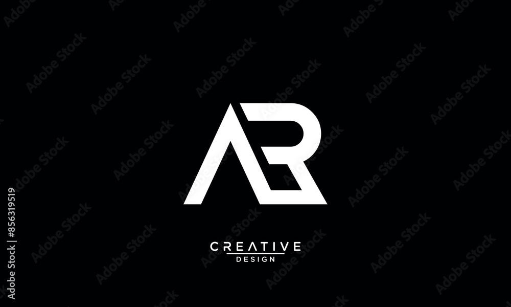 AR, RA, A, R, Abstract Letters Logo Monogram AR, RA, A, R, Abstract Letters Logo Monogram