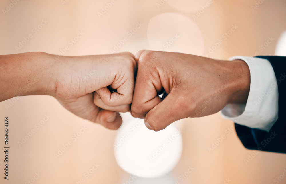 Business, people and fist bump for partnership or teamwork and collaboration with agreement. Unity, solidarity and deal on meeting for support, trust and commitment for company growth and project Business, people and fist bump for partnership or teamwork and collaboration with agreement. Unity, solidarity and deal on meeting for support, trust and commitment for company growth and project