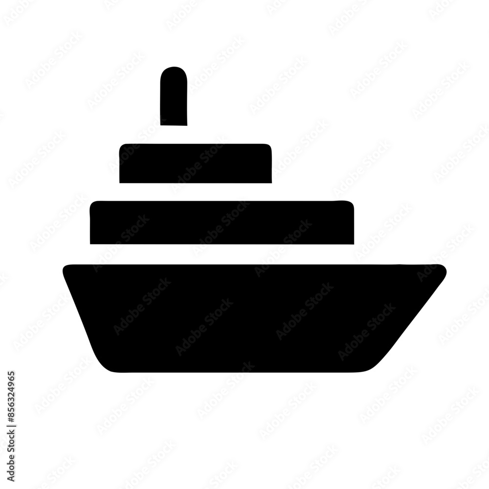 Vector black illustration of a ship, a large boat with a tall mast, on a transparent background. Ideal for themes related to maritime adventures, sailing, and nautical exploration. Vector black illustration of a ship, a large boat with a tall mast, on a transparent background. Ideal for themes related to maritime adventures, sailing, and nautical exploration.