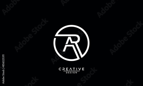 AR, RA, A, R, Abstract Letters Logo Monogram
