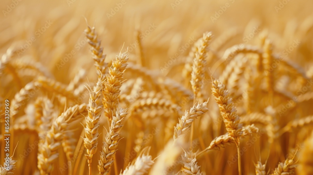 Selective focus on wheat field during dry grain harvest High quality agriculture backdrop with ripening yellow wheat Copy space in rural meadow Close up of nature Selective focus on wheat field during dry grain harvest High quality agriculture backdrop with ripening yellow wheat Copy space in rural meadow Close up of nature