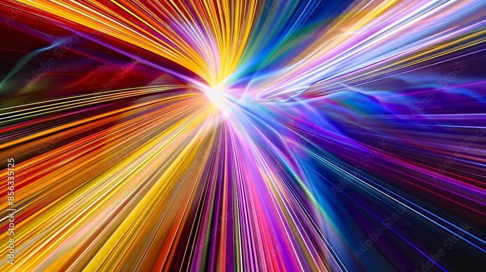 A colorful abstract image of light streaks. A colorful abstract image of light streaks.