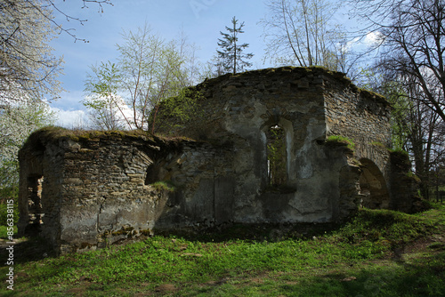 Fototapeta Naklejka Na Ścianę i Meble -  Ruins of Orthodox church in Berezka, Poland 