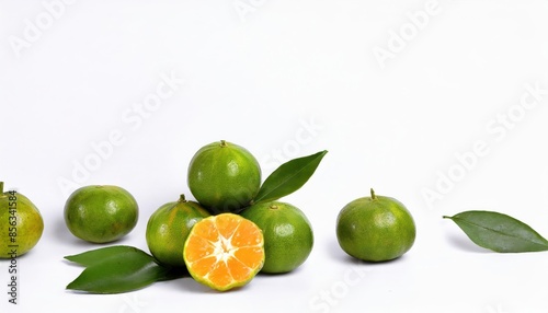 Wallpaper Mural Orange isolated on white background Torontodigital.ca