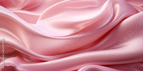 Obraz na płótnie folds of delicate pink silk fabric, soft drapery w salonie