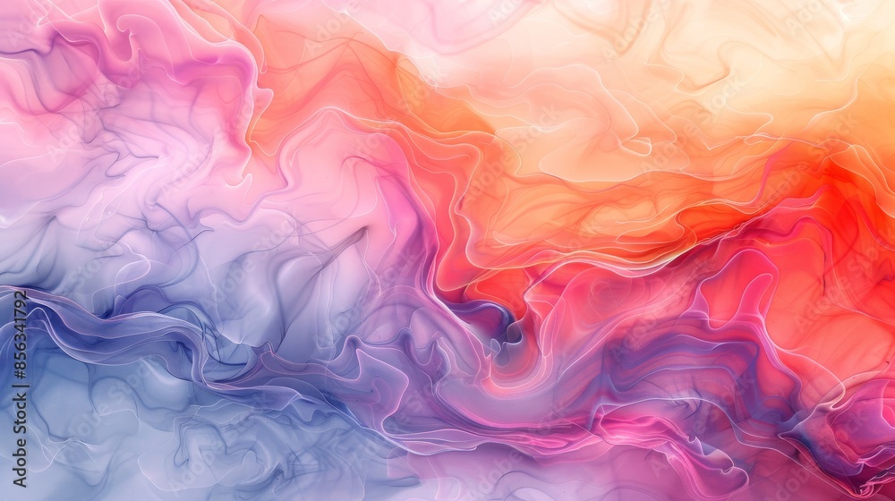 The image is a colorful abstract painting The image is a colorful abstract painting