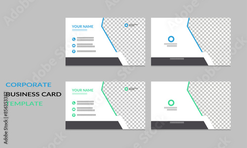 minimal individual modern business card design