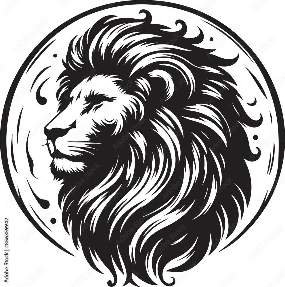 Obraz premium lion head icon