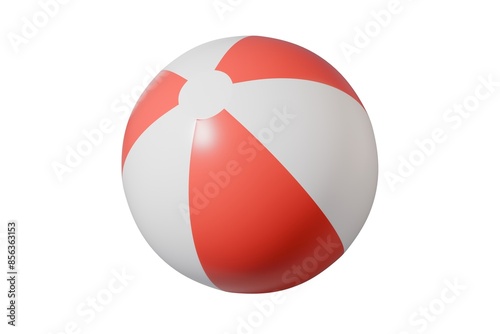 Inflatable ball for beach and water games. Beach ball on isolated background. Free Download Inflatable ball for beach and water games. Beach ball on isolated background. - GFXLoad