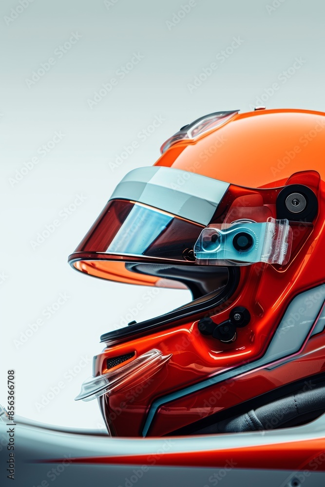 Piloto de carreras concentrado a punto de empezar la competición, piloto de formula uno preparado para la carrera aislado Piloto de carreras concentrado a punto de empezar la competición, piloto de formula uno preparado para la carrera aislado