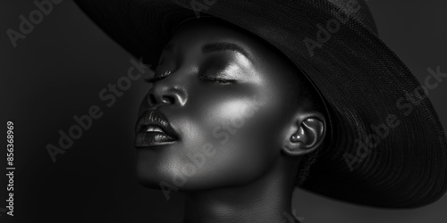 Beautiful black woman with perfect skin © Rymden