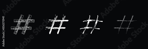 hashtag glyph icon