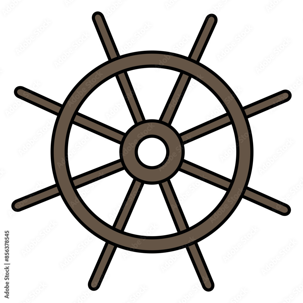 Obraz premium Ship Wheel