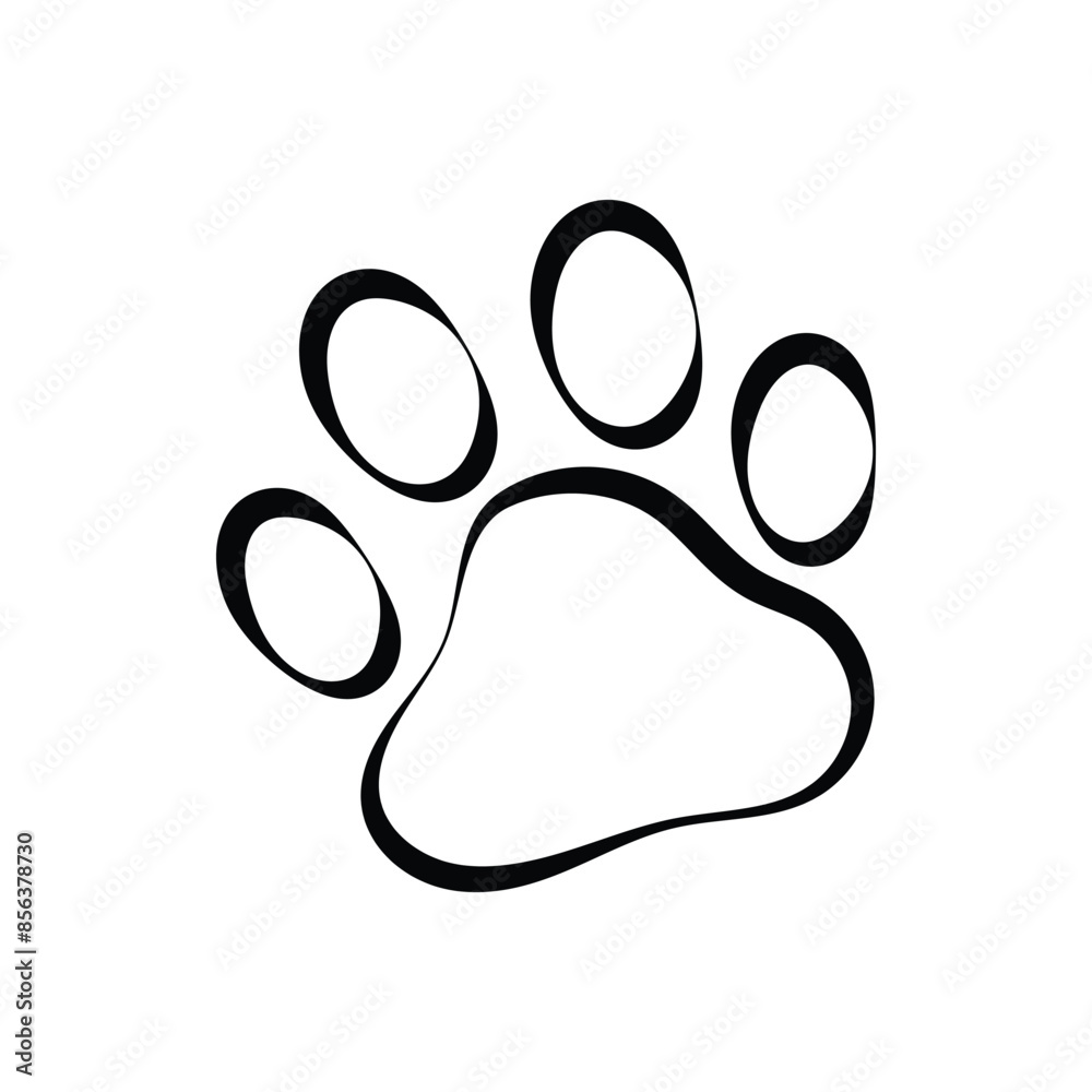 Paw print line and glyph icon, pet and foot, dog paw footprint vector icon. paw print sign and symbol. Vector illustration. Eps file 156. Paw print line and glyph icon, pet and foot, dog paw footprint vector icon. paw print sign and symbol. Vector illustration. Eps file 156.