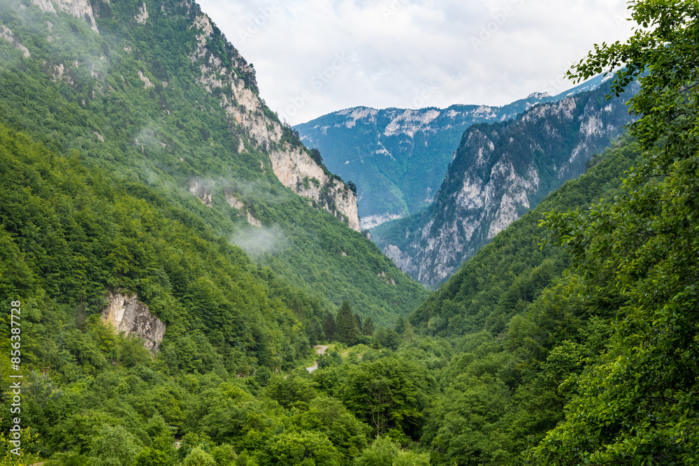 Fototapeta premium The beautiful nature of Rugova canyon in Kosovo