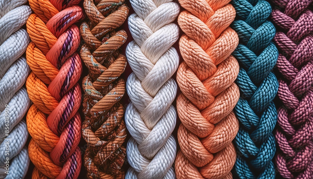 Colorful rope photos displayed with clear texture details. This image ...