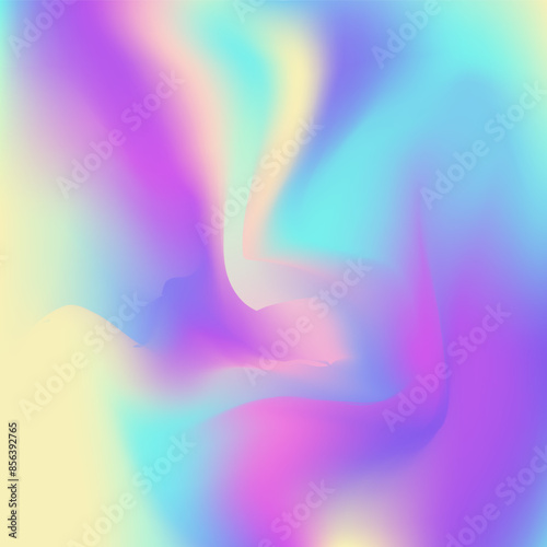 Iridescent Texture. Rainbow Mesh. Retro Shapes. Pearlescent Gradient. Shiny Minimalist Backdrop. Liquid Card. Violet Neon Background. Hologram Gradient. Purple Iridescent Texture