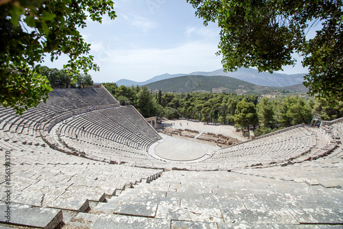 The Epidaurus Ancient Theatre is a theatre in the Greek old city of Epidaurus dedicated to the ancient Greek God of medicine, Asclepius.