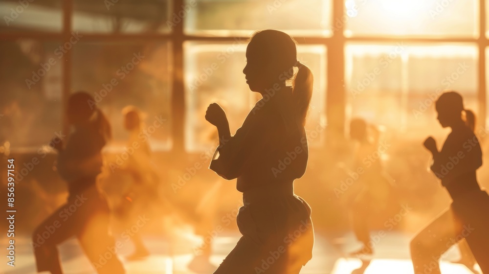 Misty figures swaying side to side to the instructors motivational commands. Misty figures swaying side to side to the instructors motivational commands.