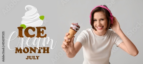 Banner for ice-cream month ...