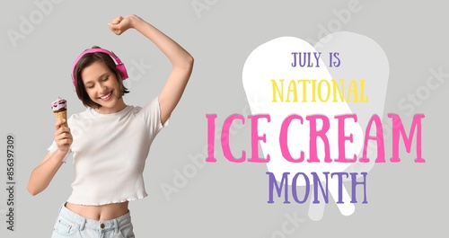 Banner for ice-cream month ...
