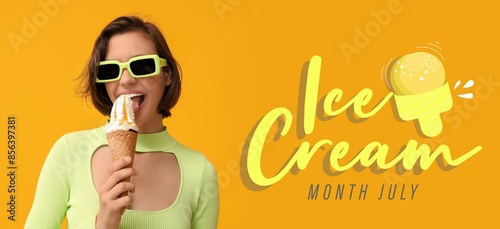 Banner for ice-cream month ...