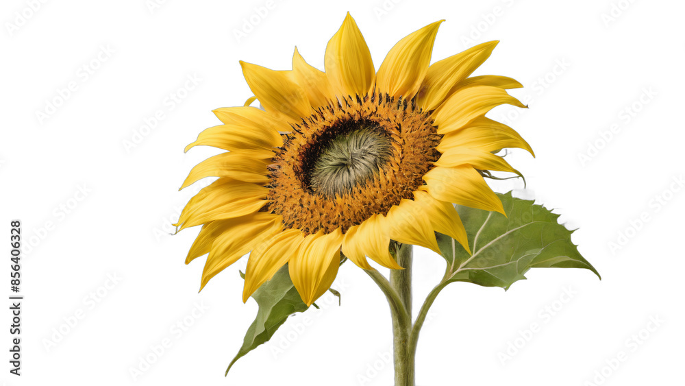 Fototapeta premium sunflower isolated on white background , transparent png image