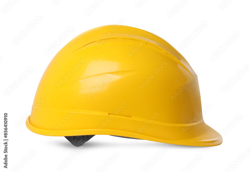 Yellow hard hat isolated on white. Safety equipment Yellow hard hat isolated on white. Safety equipment
