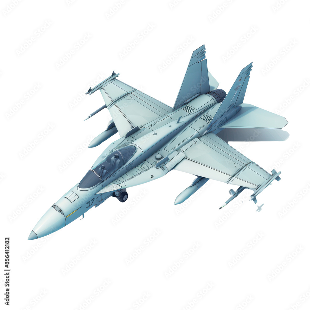 Digital illustration of a military fighter jet in flight, showcasing sleek design and advanced technology. Ideal for aviation and defense themes. Digital illustration of a military fighter jet in flight, showcasing sleek design and advanced technology. Ideal for aviation and defense themes.