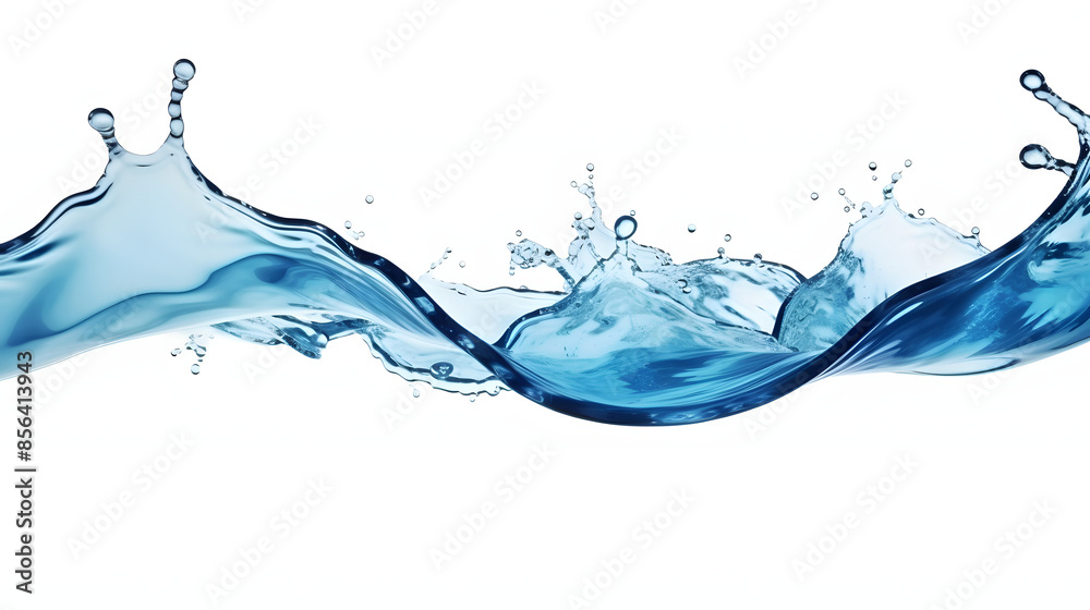 Water splashing above white background Water splashing above white background