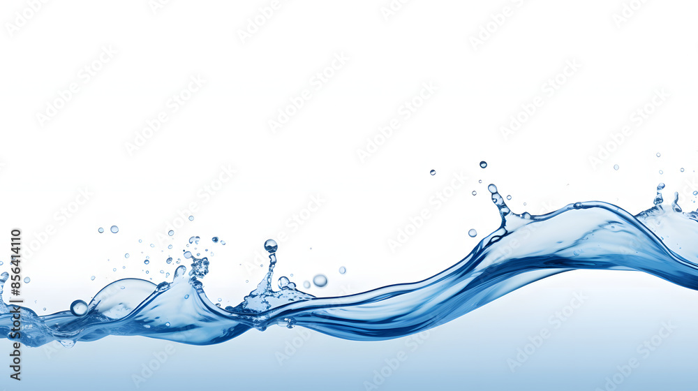 Water splashing above white background Water splashing above white background