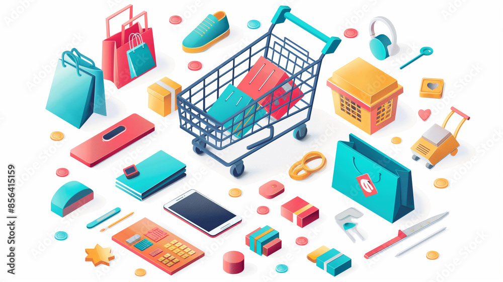 Obraz premium graphic resource for shopping and eCommerce