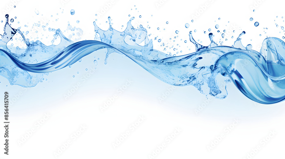 Water splashing above white background Water splashing above white background