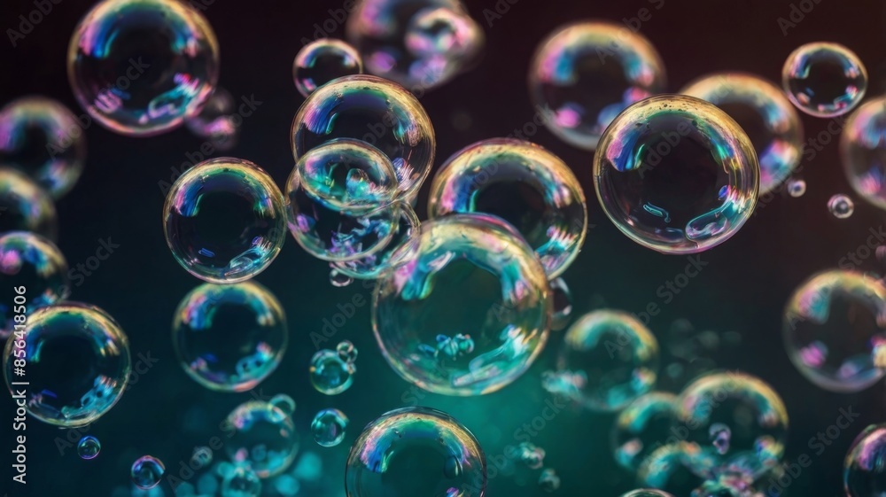 Soap bubbles abstract light illumination Soap bubbles abstract light illumination