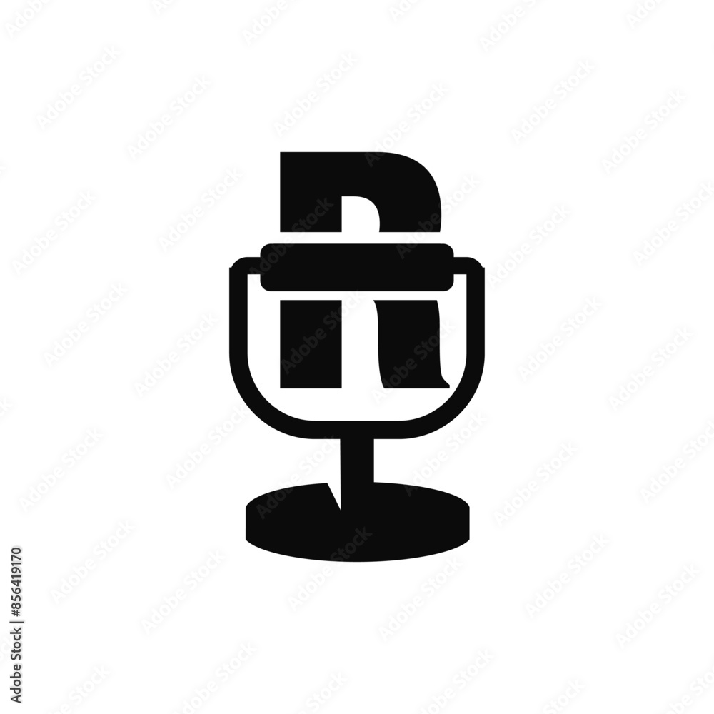 Letter R Podcast Mic logo icon vector template Letter R Podcast Mic logo icon vector template
