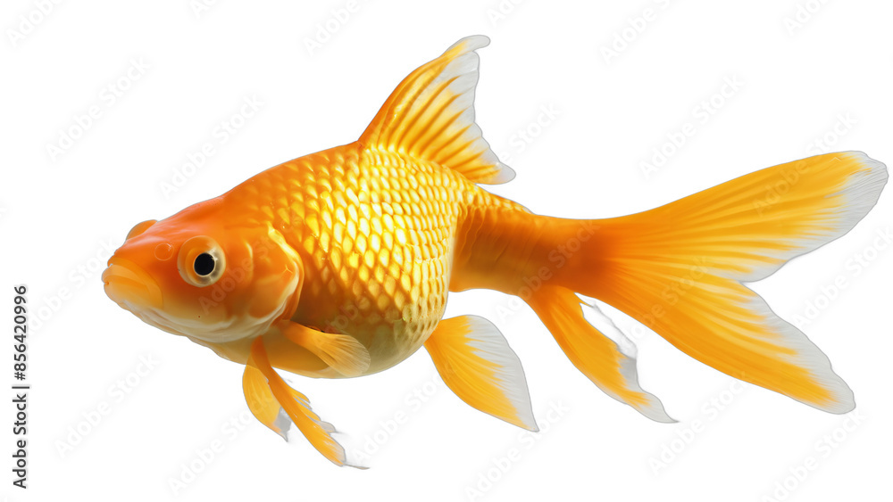 goldfish isolated on white background , transparent png image goldfish isolated on white background , transparent png image