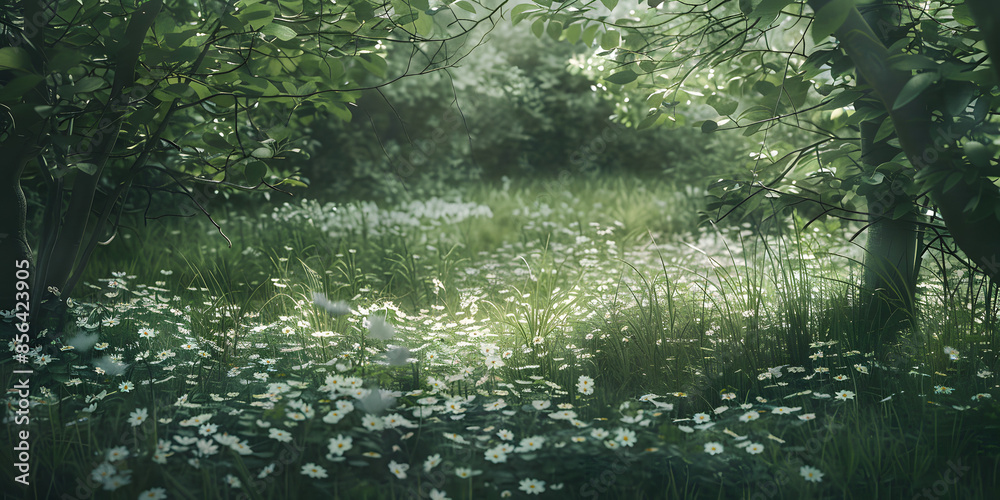 Daisy Flores em um Campo Verde Daisy Flores em um Campo Verde