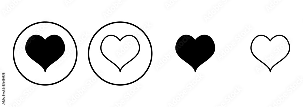 Love icon set. Heart icon vector. Like icon vector. Love icon set. Heart icon vector. Like icon vector.