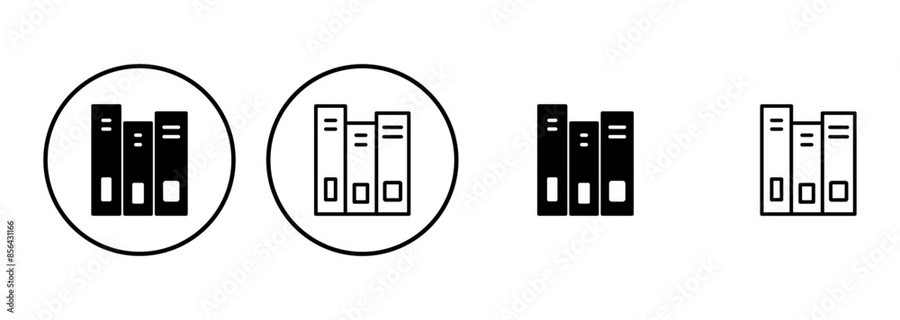 Library icon set. education icon vector Library icon set. education icon vector