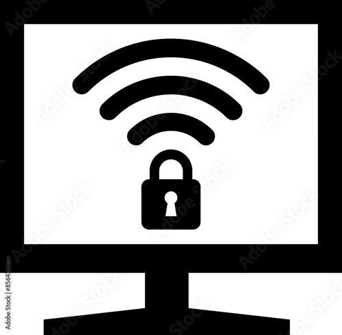 Home computer secure wifi connection or secure password access
