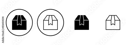 Box icon set. box vector icon, package, parcel