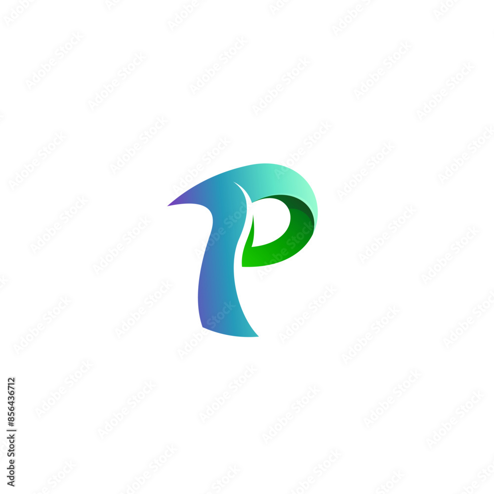 Abstract P logo vector, business icon with simple Abstract P logo vector, business icon with simple