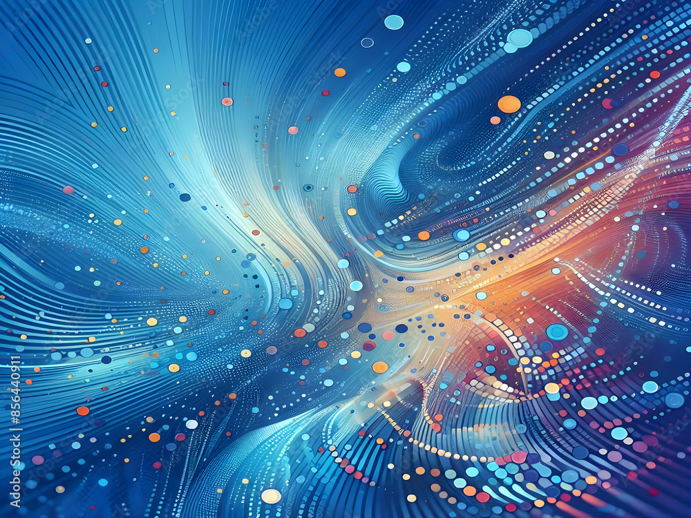 A blue abstract background with dots Shiny blue abstraction A blue abstract background with dots Shiny blue abstraction