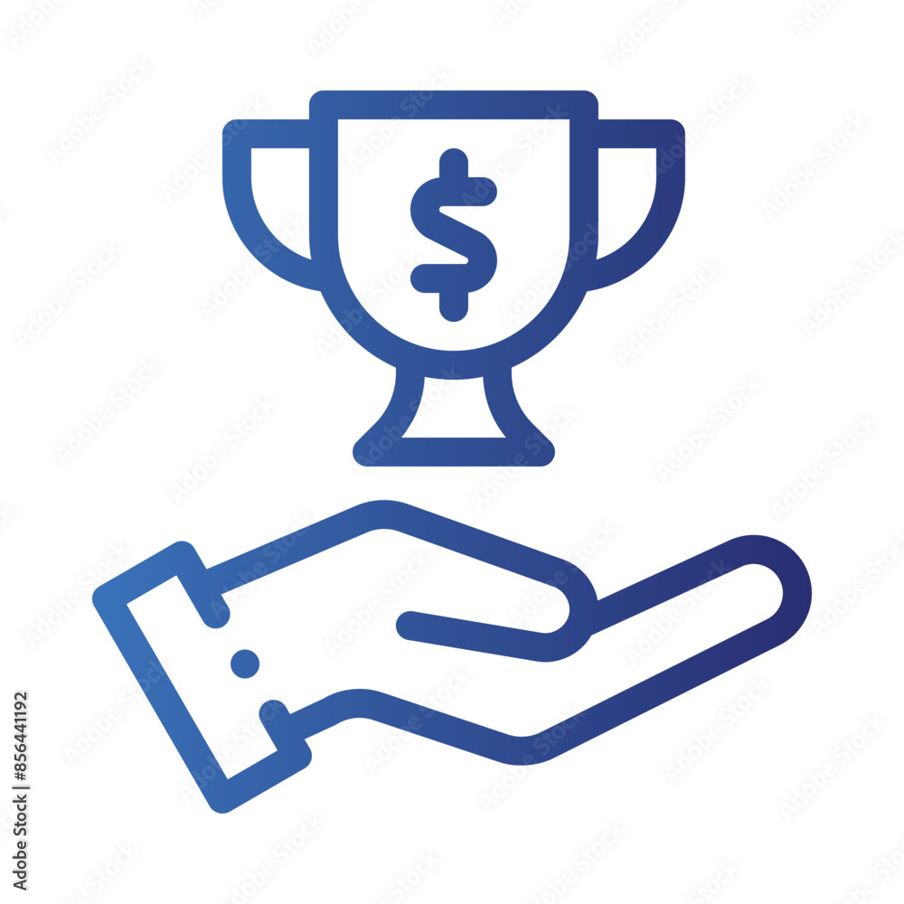 prize gradient icon prize gradient icon