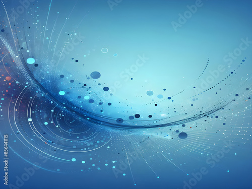 A blue abstract background with dots Shiny blue abstraction