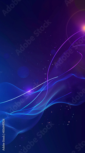 Abstract Digital Waves and Light Patterns