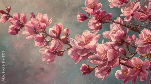 Embrace the arrival of spring with blossoming blooms photo
