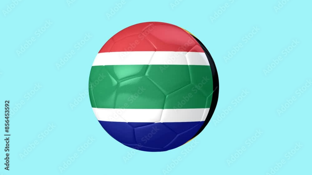 Football South Africa Flag Rotating Loop 3d with Alpha Matte Football South Africa Flag Rotating Loop 3d with Alpha Matte